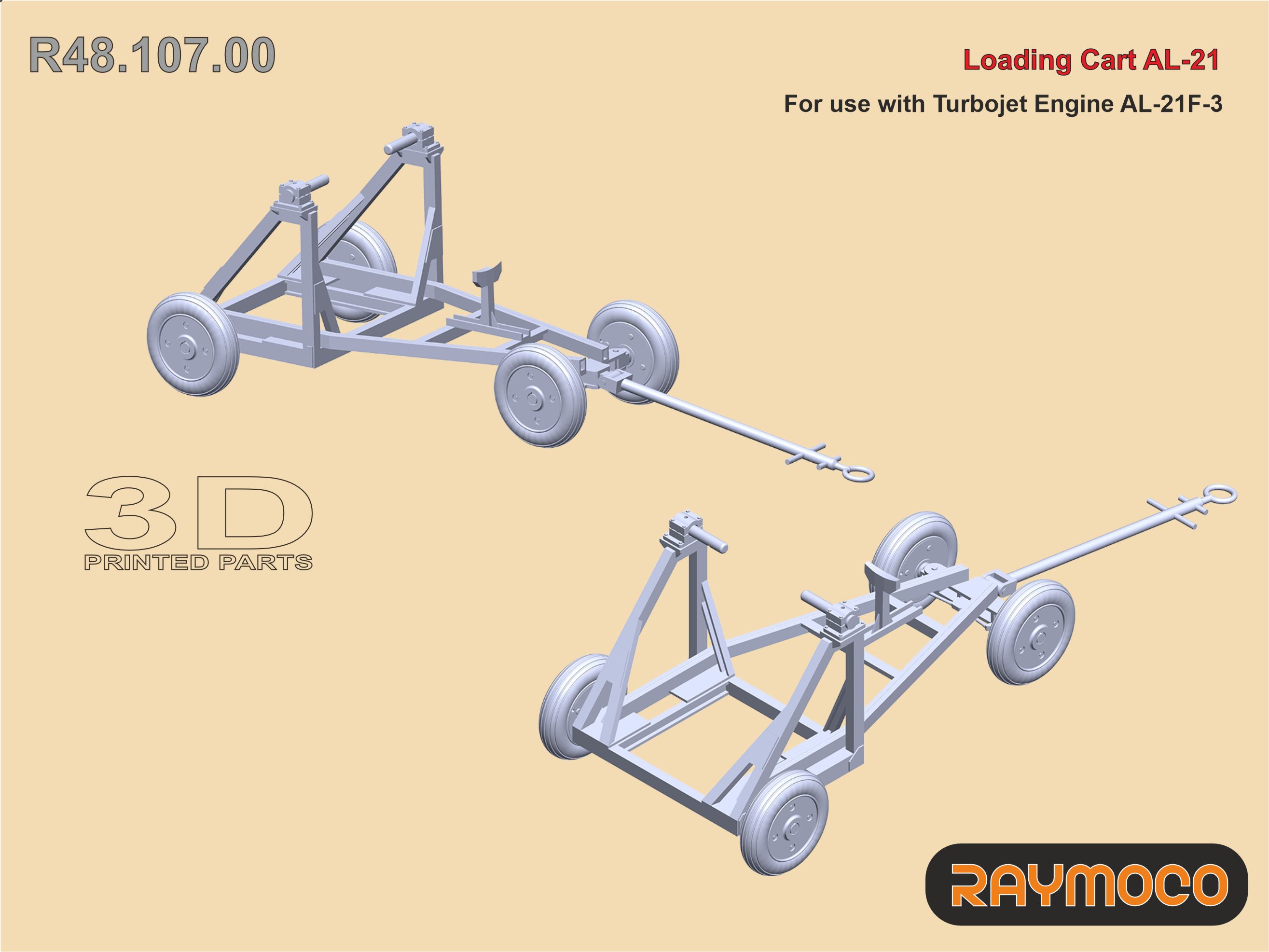 Дополнения из смолы 1/48 Loading cart AL-21 (Raymoco)