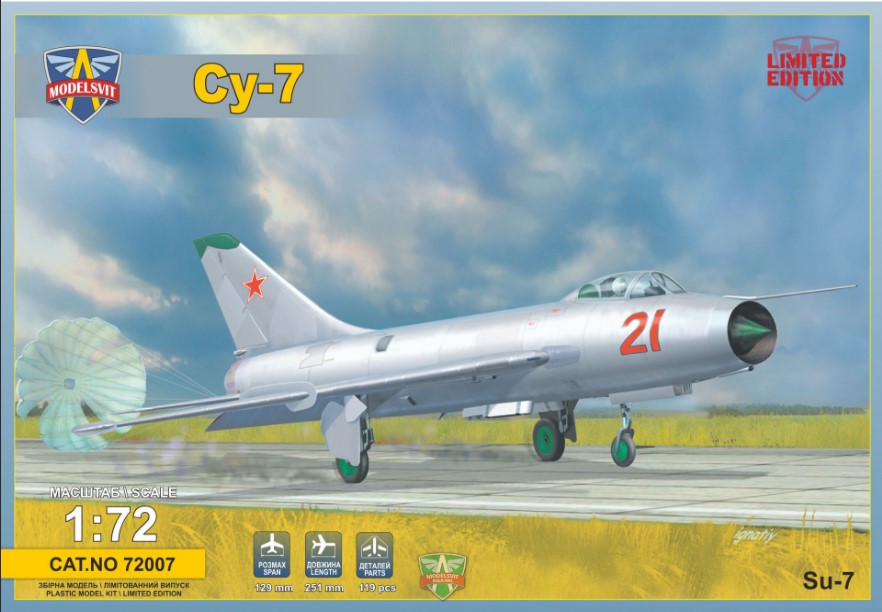 Сборная модель 1/72 Сухой Су-7 (Modelsvit)