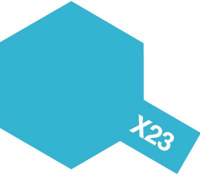 Краска акриловая Acrylic Mini X-23 Clear Blue (Tamiya) (10ml)