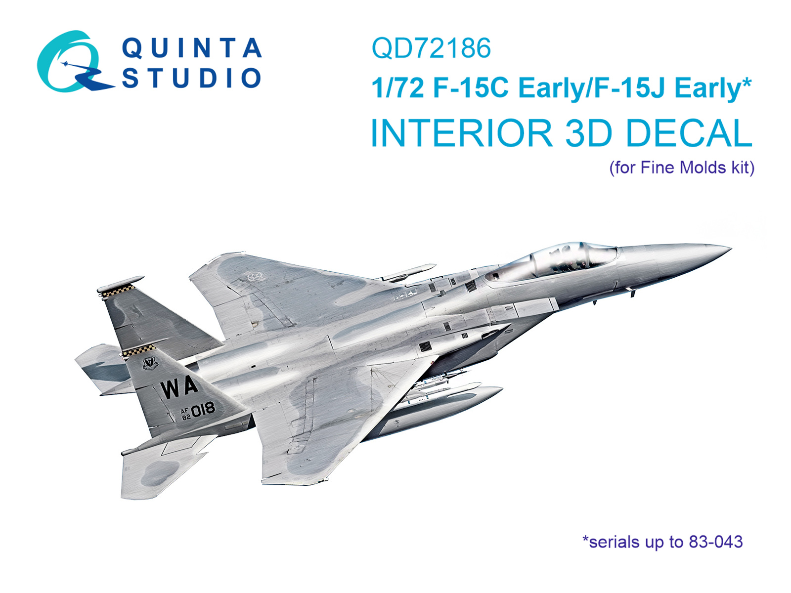 3D Декаль интерьера кабины F-15C Early/J Early (Fine Molds)