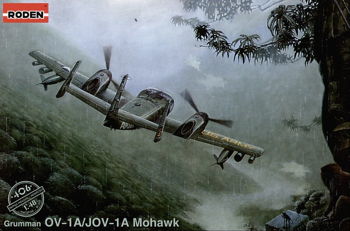 Сборная модель 1/48 Grumman OV-1A / JOV-1A Mohawk (Roden)