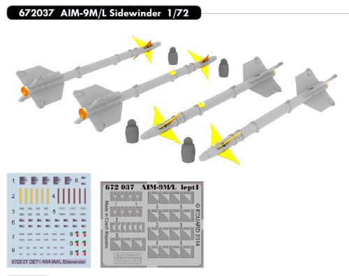 Дополнения из смолы 1/72 AIM-9M/L Sidewinder