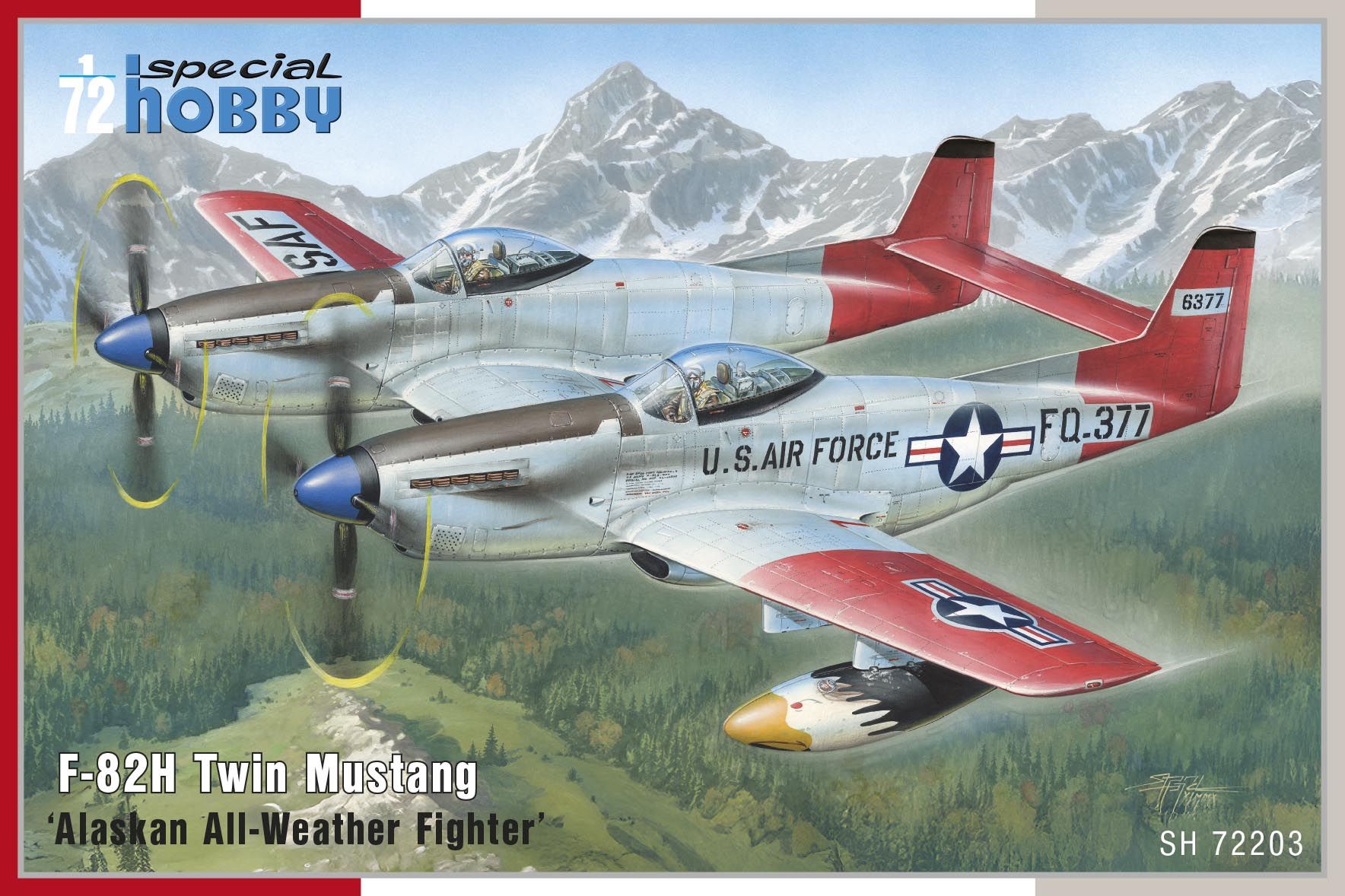 Сборная модель 1/72 F-82H Twin Mustang 'Alaskan Fighter' (Special Hobby)