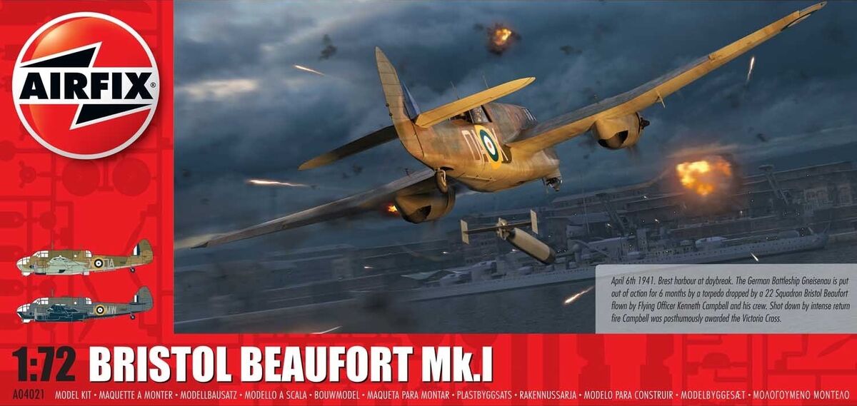 Сборная модель 1/72  Bristol Beaufort Mk.I (Airfix)
