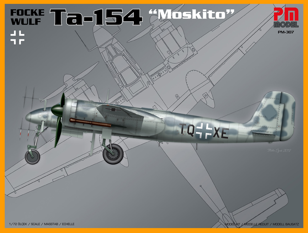 Сборная модель 1/72 Focke-Wulf Ta-154 Moskito (PM Model)