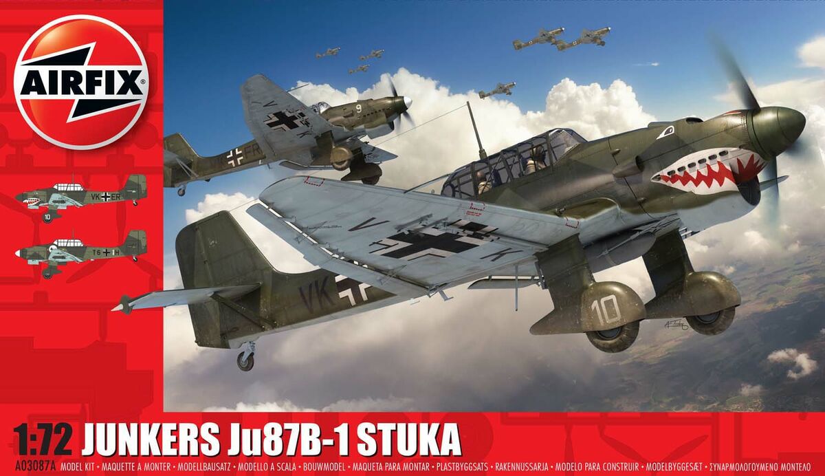 Сборная модель 1/72 Junkers Ju-87B-1 'Stuka' (Airfix)