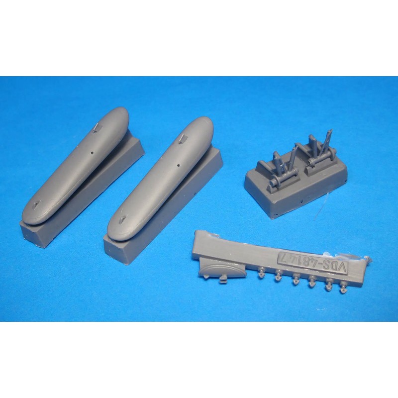 Дополнения из смолы 1/48 И-16 тип 5 (Звезда) неубираемые лыжи (Vector)