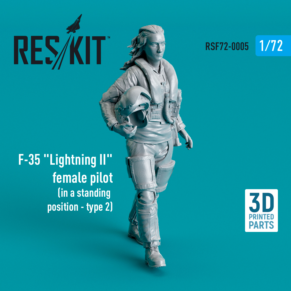 Дополнения из смолы 1/72 Lockheed-Martin F-35A Lightning II female pilot (type 2) (ResKit)