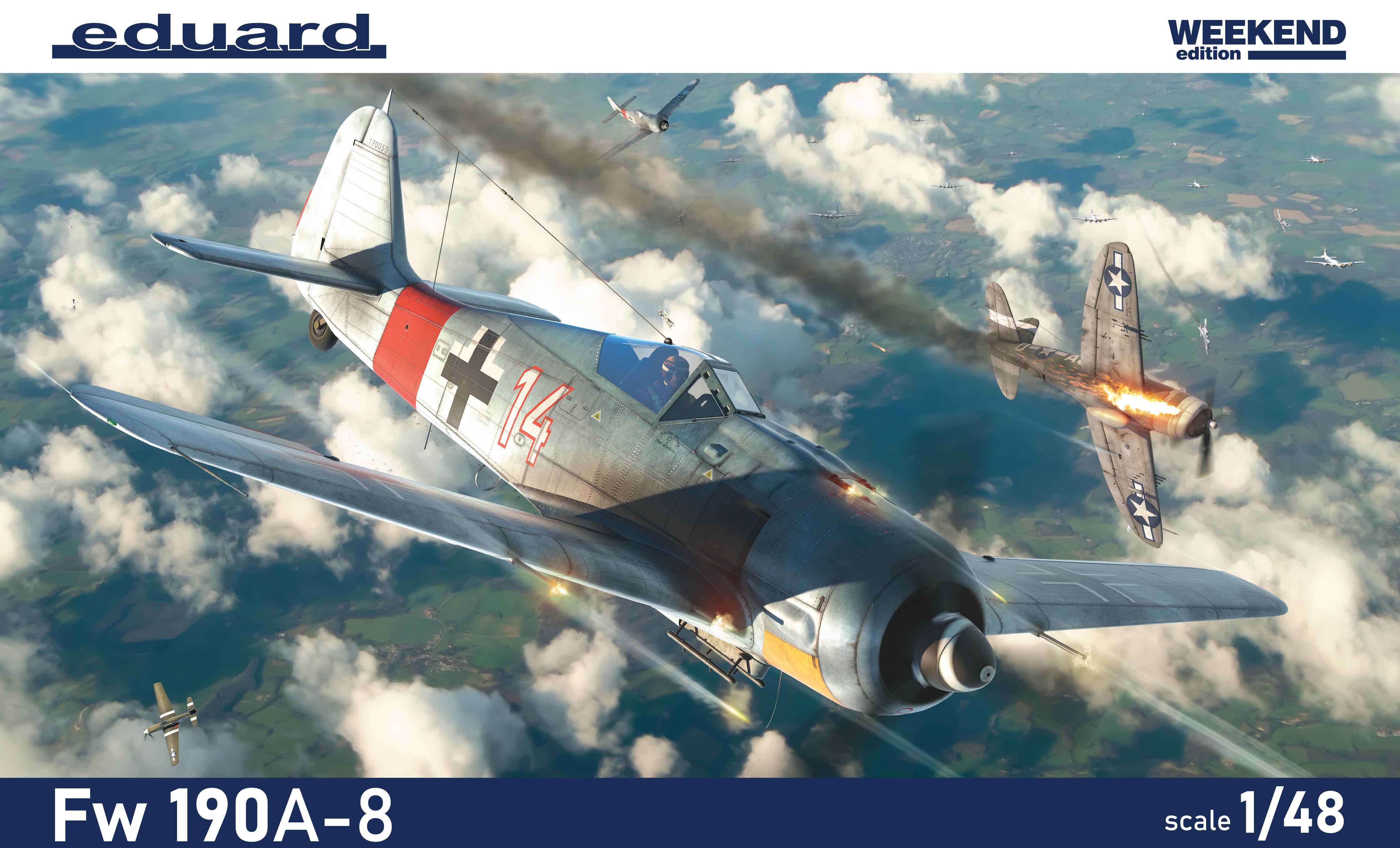 Сборная модель 1/48 Focke-Wulf Fw-190A-8 Weekend edition (Eduard kits)