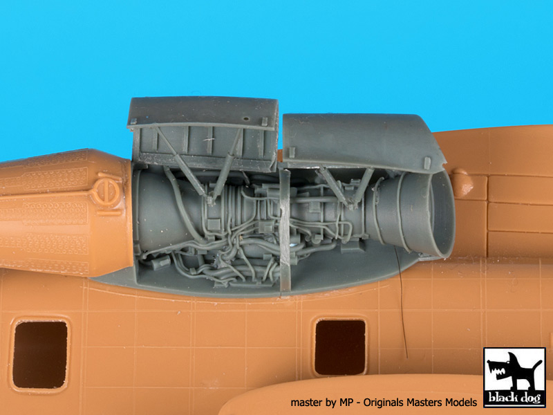 Дополнения из смолы 1/72 Двигатель Sikorsky MH-53J Pave Low (Italeri)