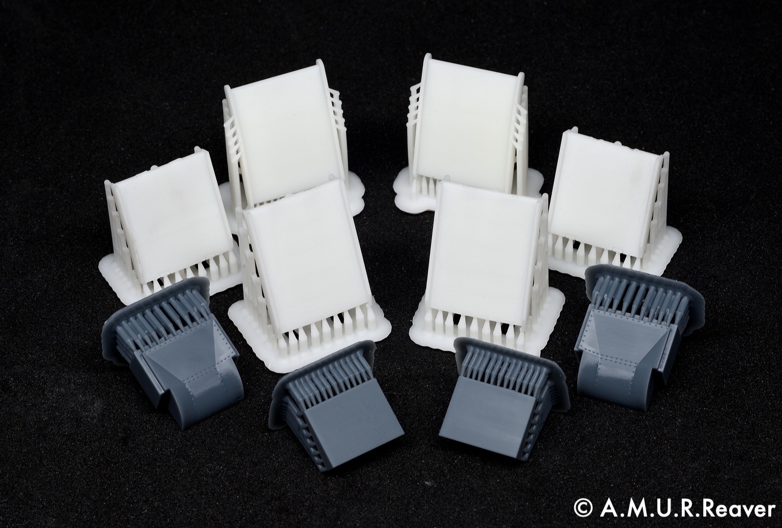 Дополнения из смолы 1/48 Рампы воздухозаборников и окна перепуска для F-14 (A.M.U.R.Reaver)