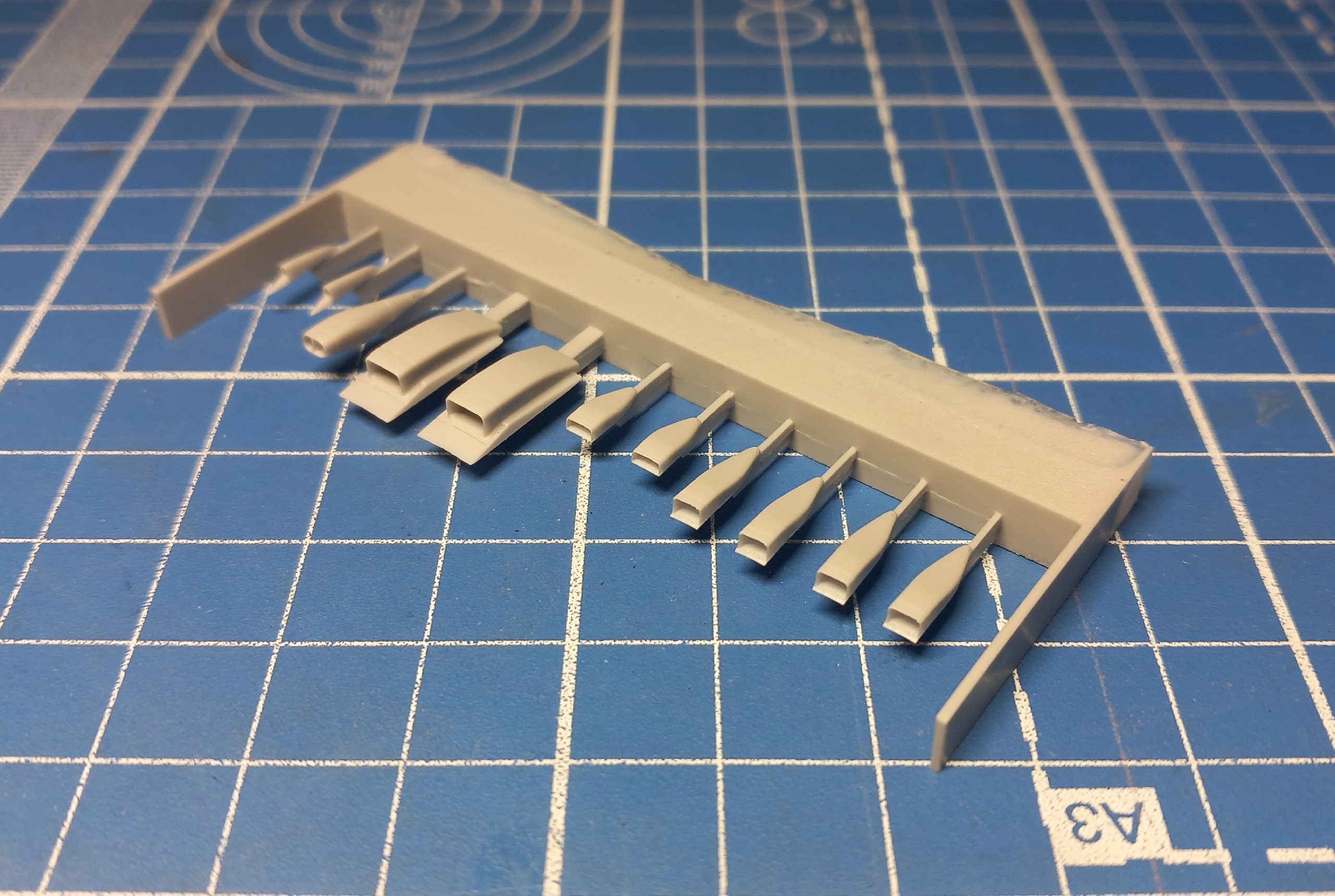Дополнения из смолы 1/48 Воздухозаборники двигателя АЛ-7Ф Су-9 (Amigo Models)