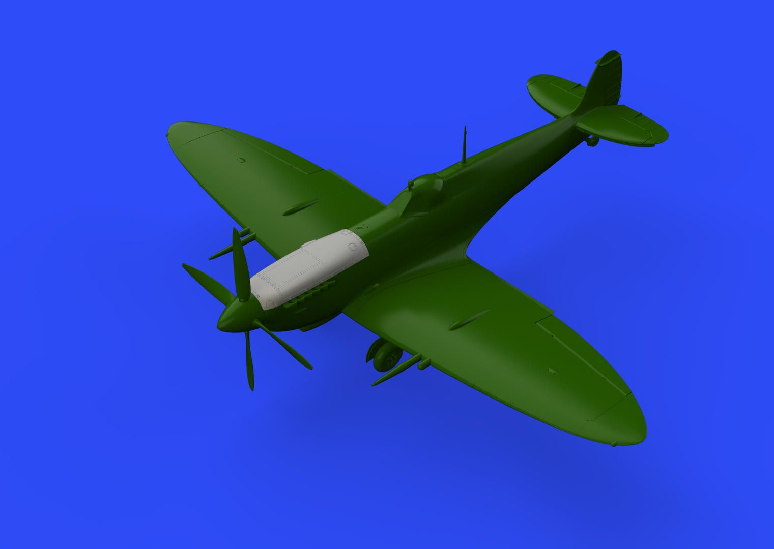 Дополнения из смолы 1/48 Крышка капота Supermarine Spitfire Mk.IX (ранняя)  (для модели Eduard)