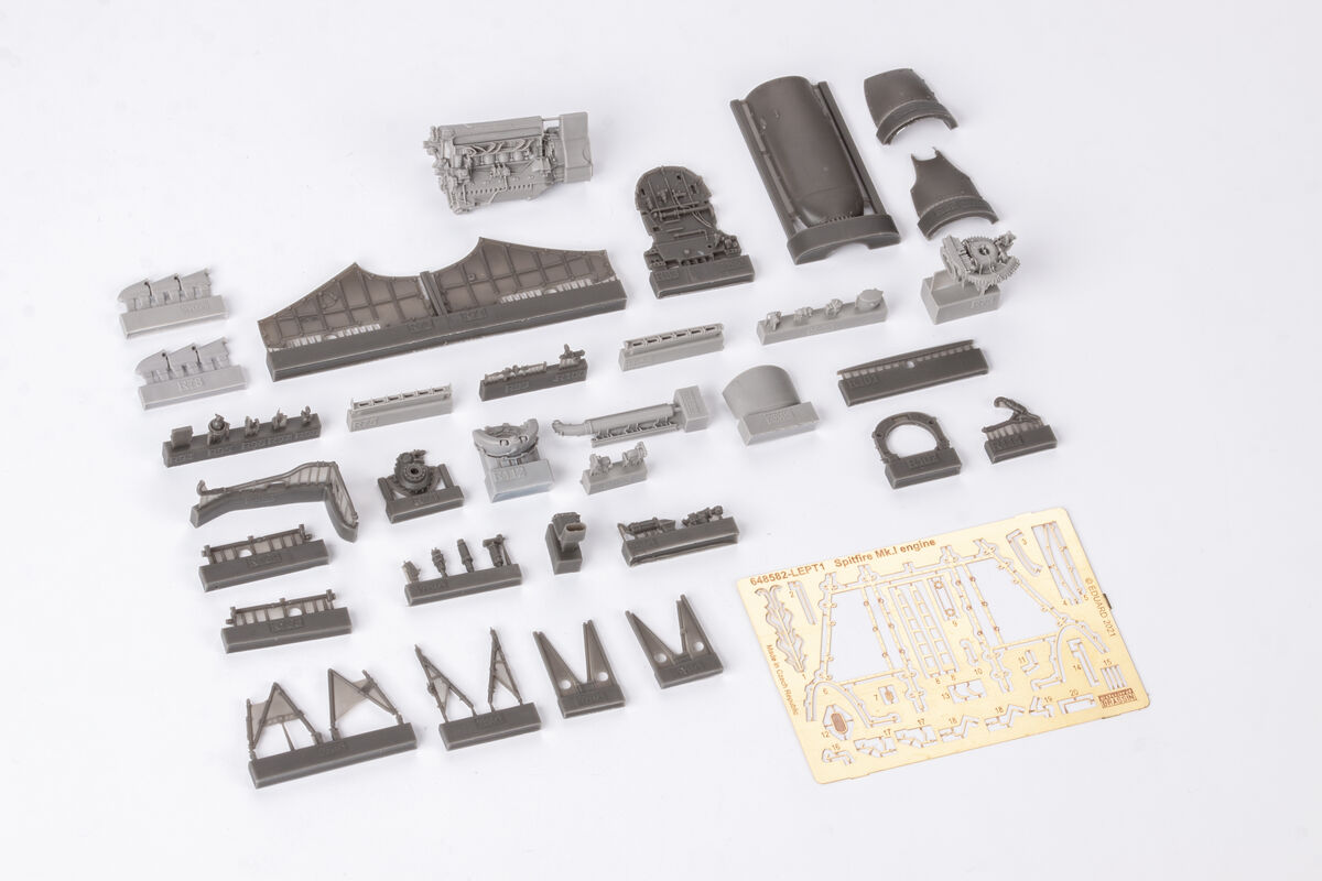 Дополнения из смолы 1/48 Двигатель Spitfire Mk.I (для модели Eduard kits)