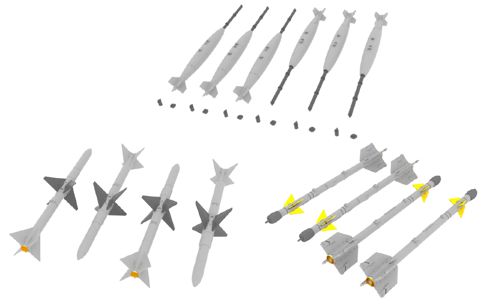 Дополнения из смолы 1/72 McDonnell F-4 Phantom armament (Academy kits) 