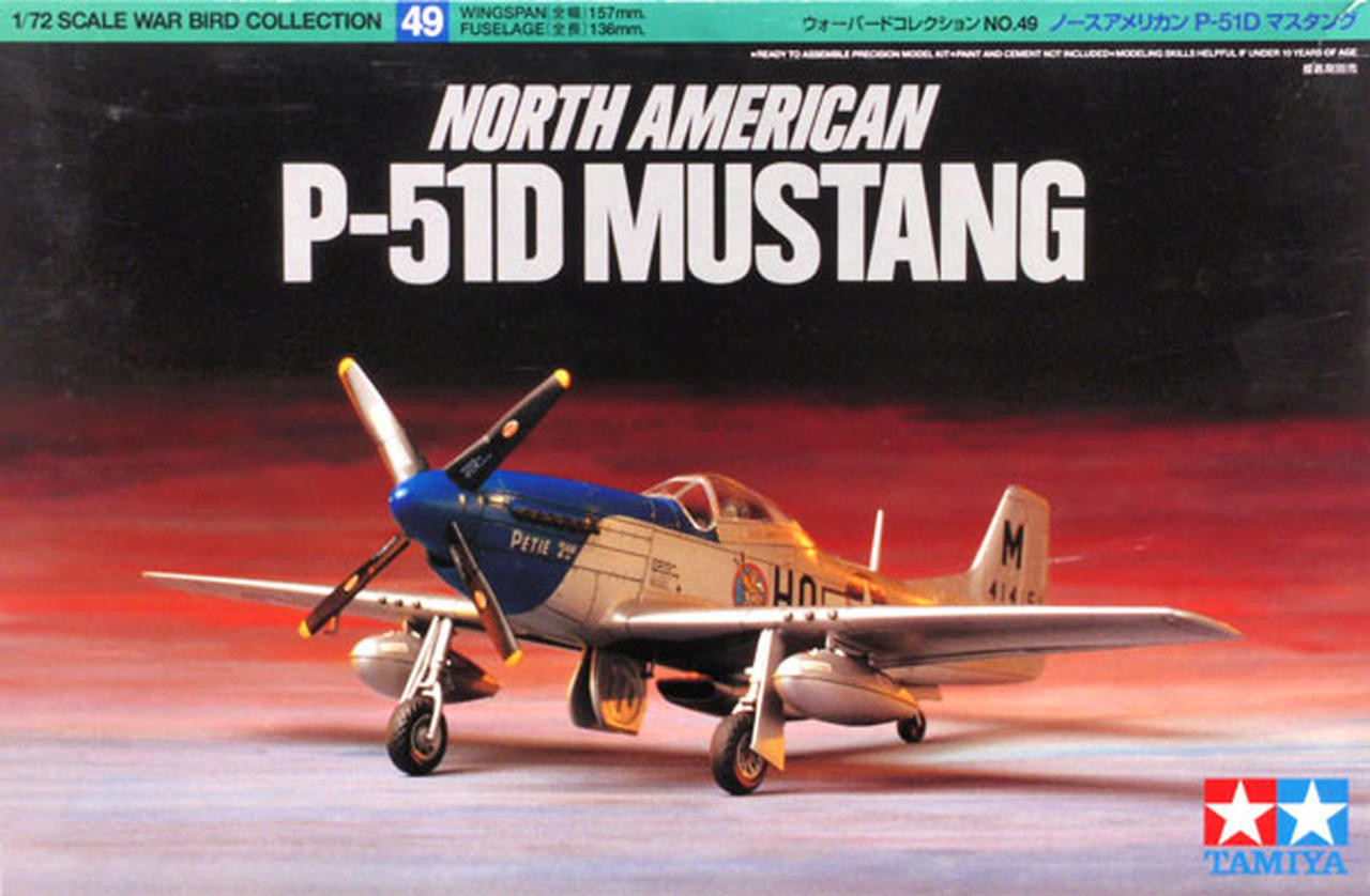 Сборная модель 1/72 North American P-51D Mustang (Tamiya)