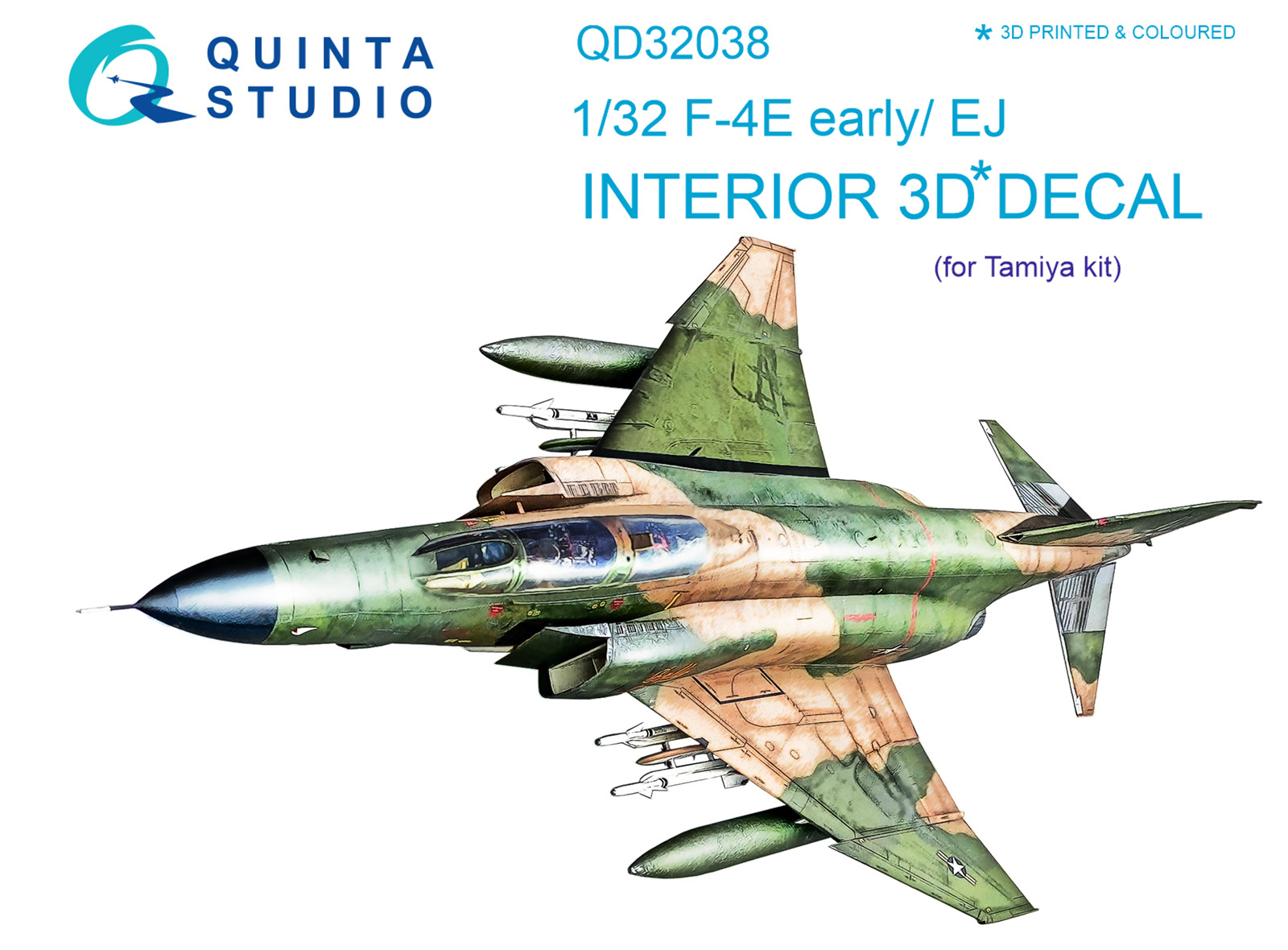 3D Декаль интерьера кабины F-4E early/F-4EJ (для модели Tamiya)
