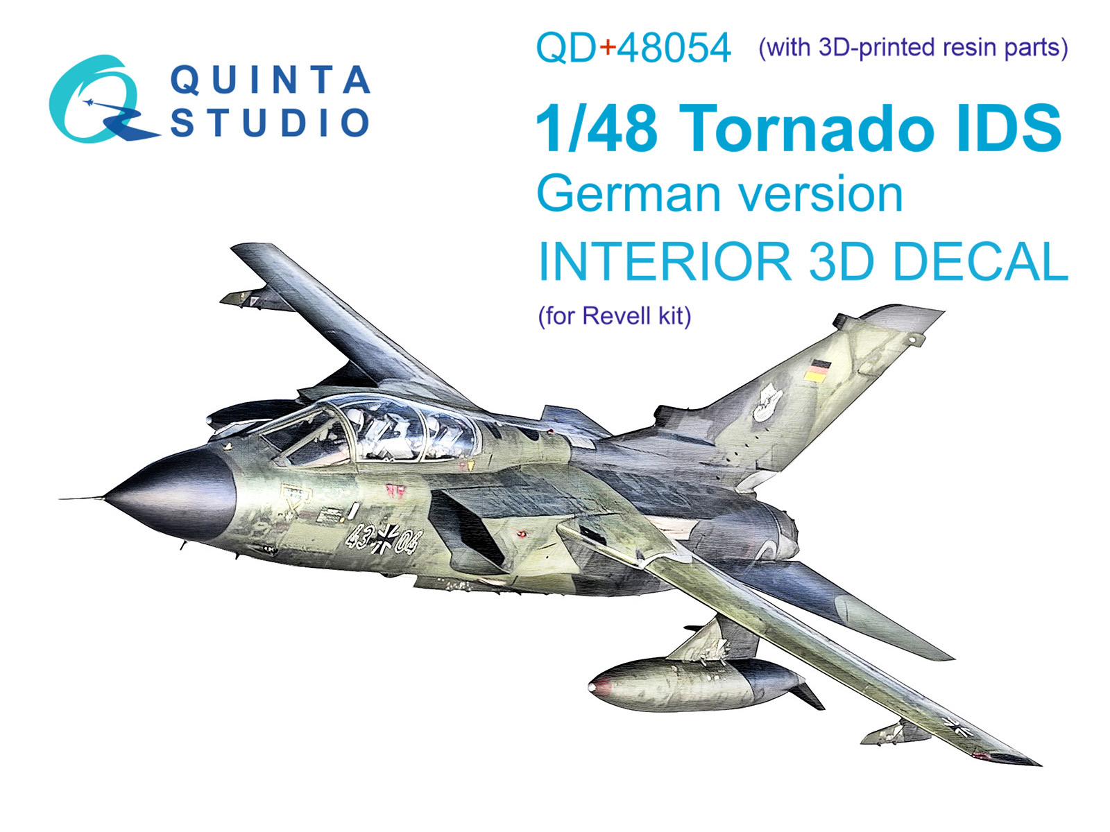 3D Декаль интерьера кабины Tornado IDS German (Revell) (с 3D-печатными деталями)
