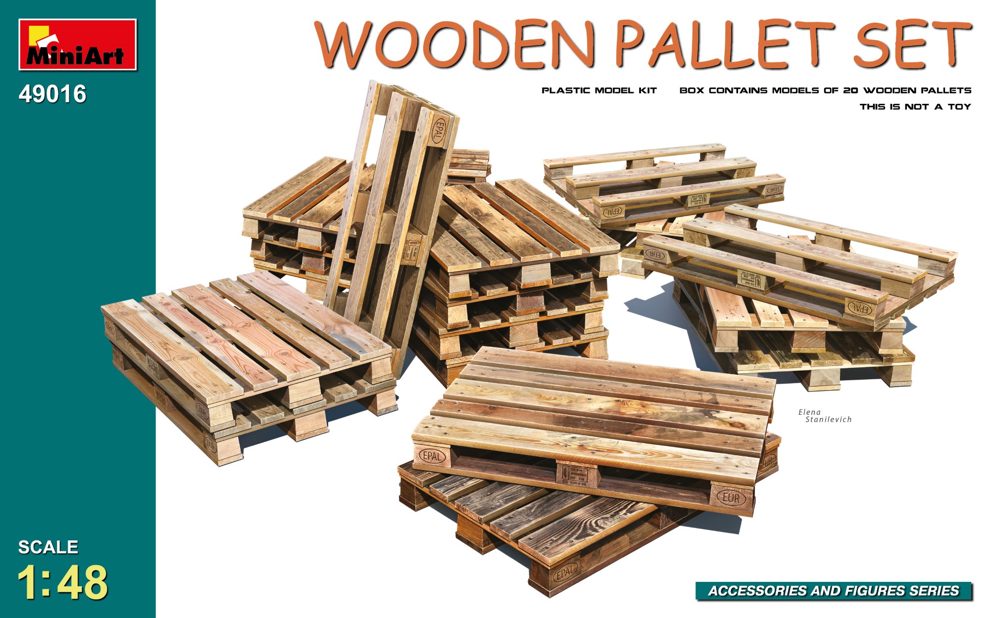 Основание для диорам 1/48 Wooden Pallet Set (MiniArt)