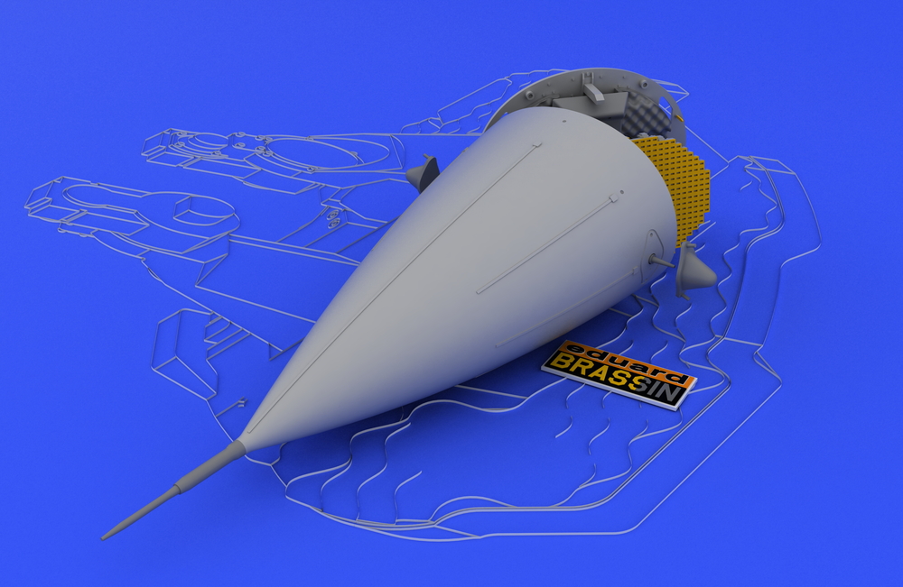 Дополнения из смолы 1/48 General-Dynamics F-16 radar late (для модели Tamiya)