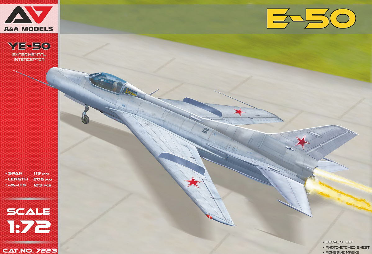 Сборная модель 1/72 Е-50 - экспериментальный истребитель-перехватчик (A & A Models)