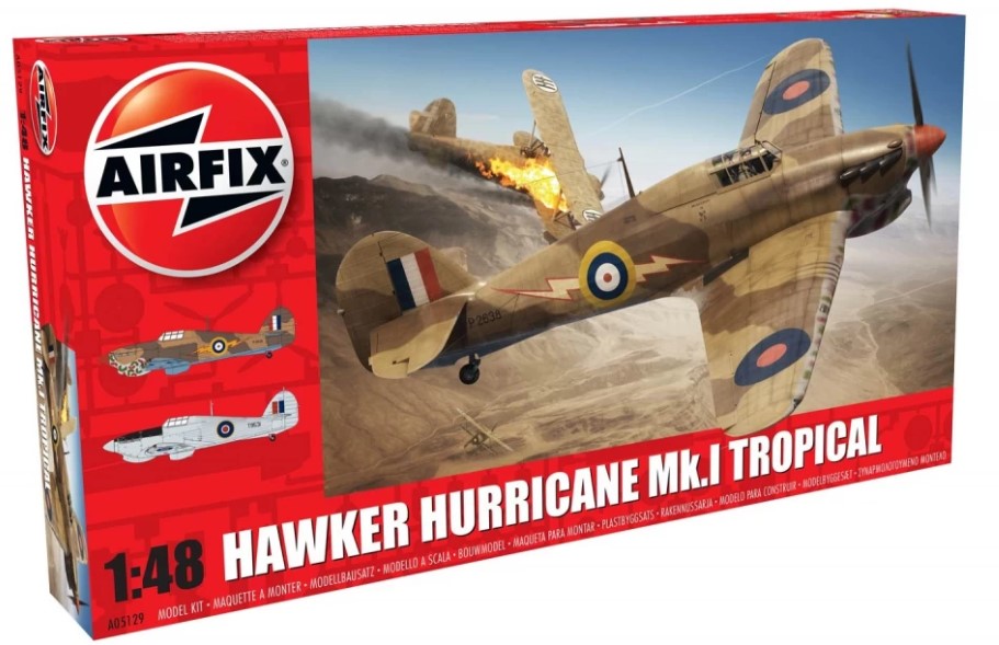 Сборная модель 1/48 Hawker Hurricane Mk.I Tropical version (Airfix)