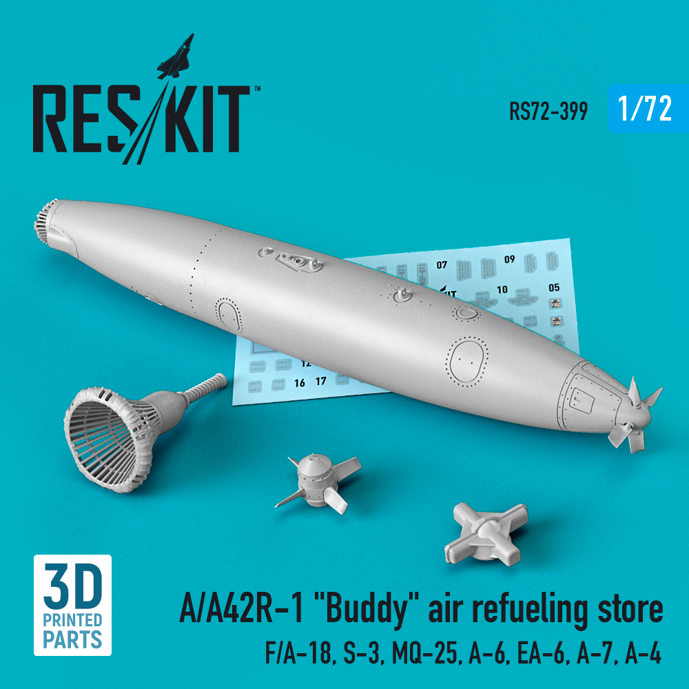 Дополнения из смолы 1/72 A/A42R-1 "Buddy" air refueling store (1 pcs) (ResKit)