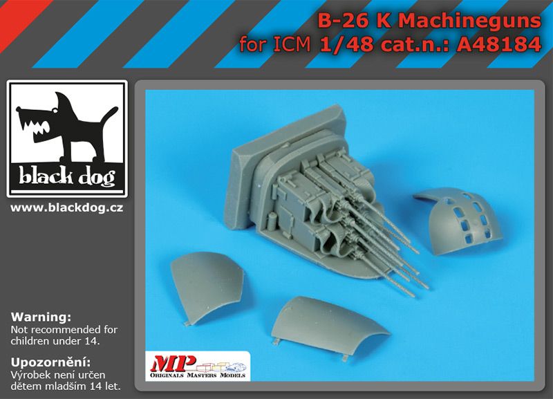 Дополнения из смолы 1/48 Носовые пулемёты Douglas B-26K (для модели ICM)