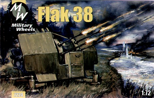 Сборная модель 1/72 Flak 38 German (Military Wheels)