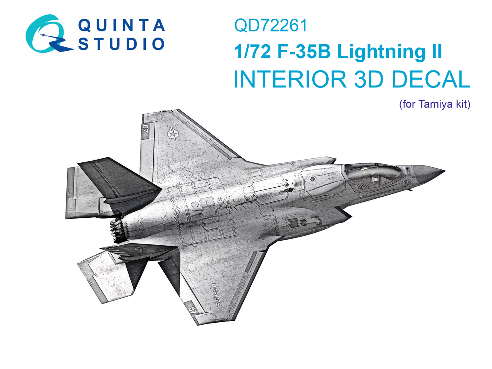 3D Декаль интерьера кабины F-35B Lightning II (Tamiya)