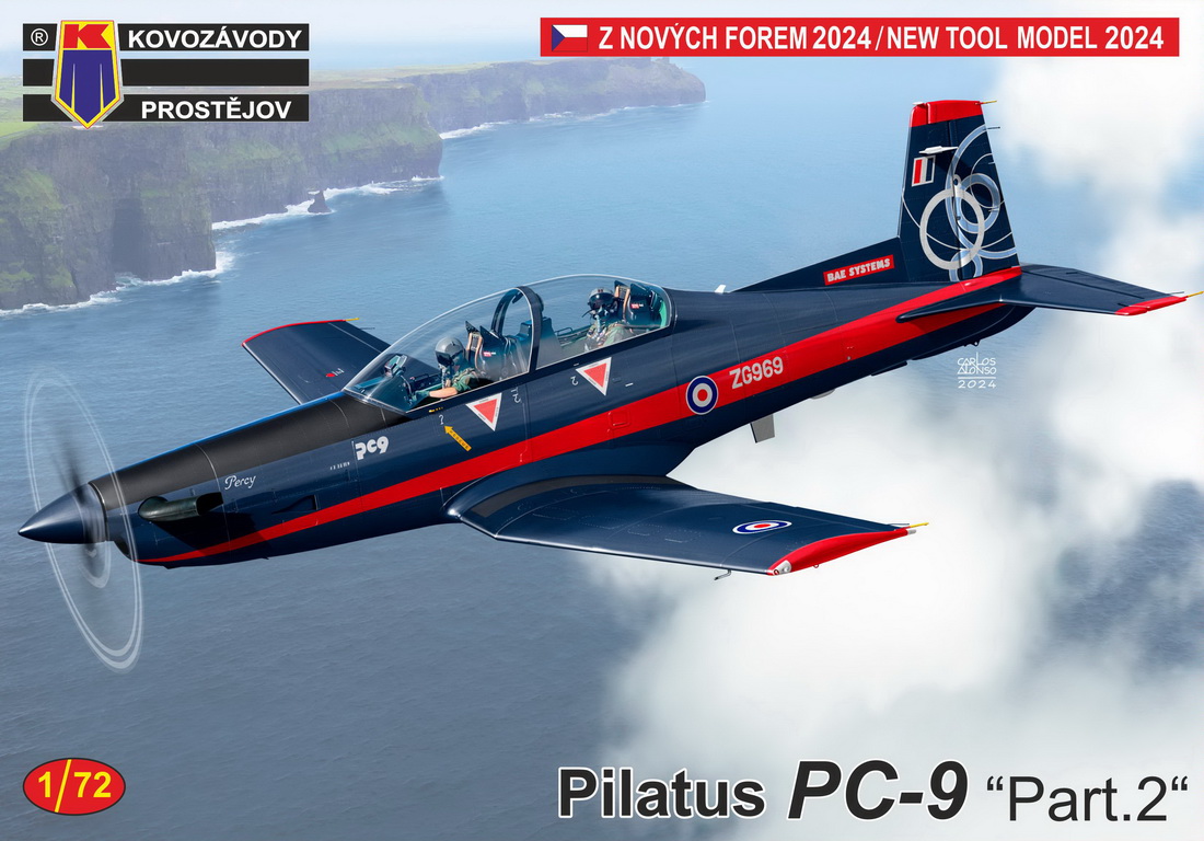 Сборная модель 1/72 Pilatus PC-9 Pt.2 new mould (Kovozavody Prostejov) (повреждённая упаковка)