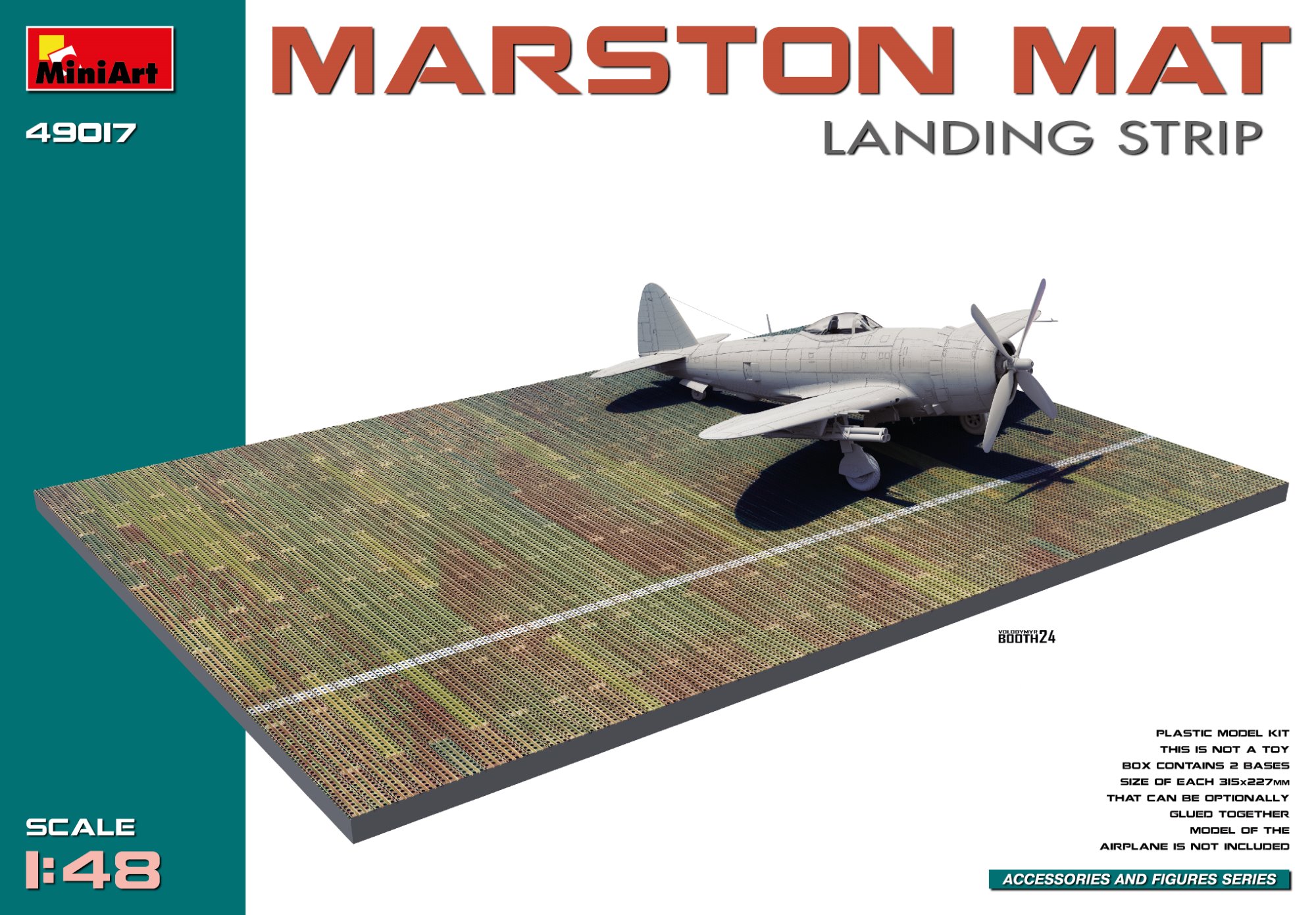Основание для диорам 1/48 MARSTON MAT. LANDING STRIP (MiniArt)