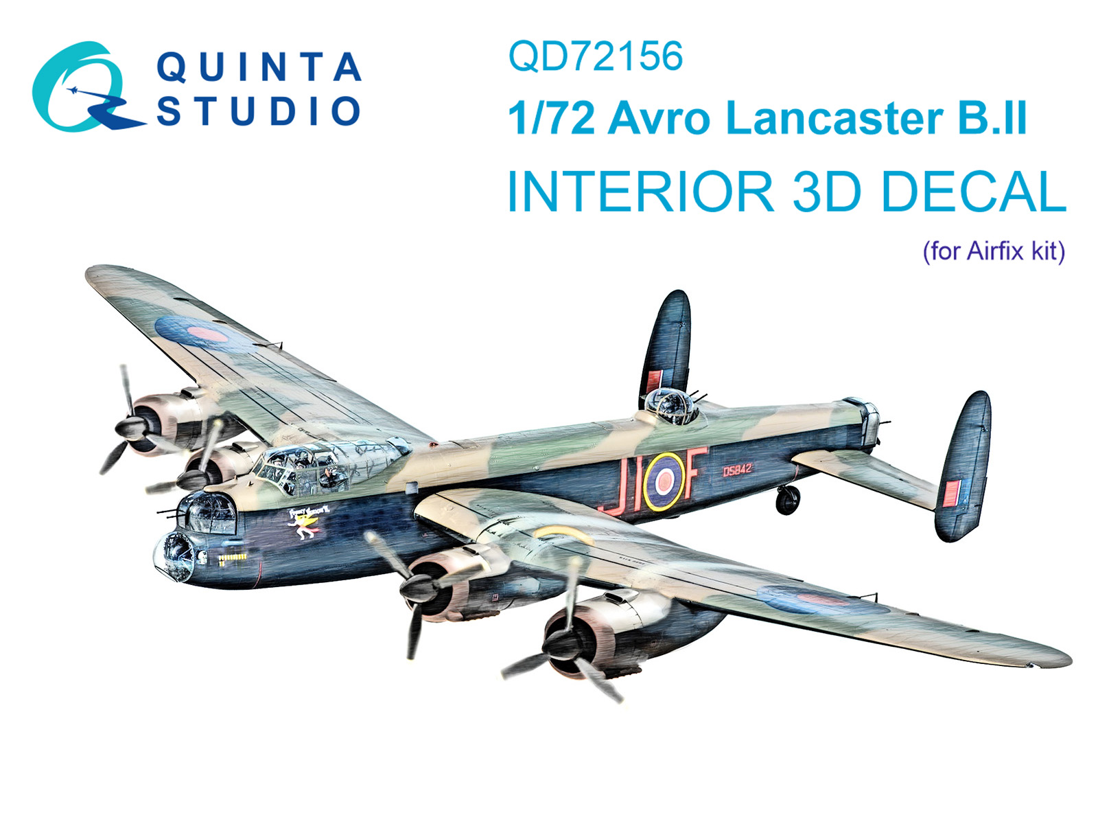 3D Декаль интерьера кабины Avro Lancaster B.II (Airfix)