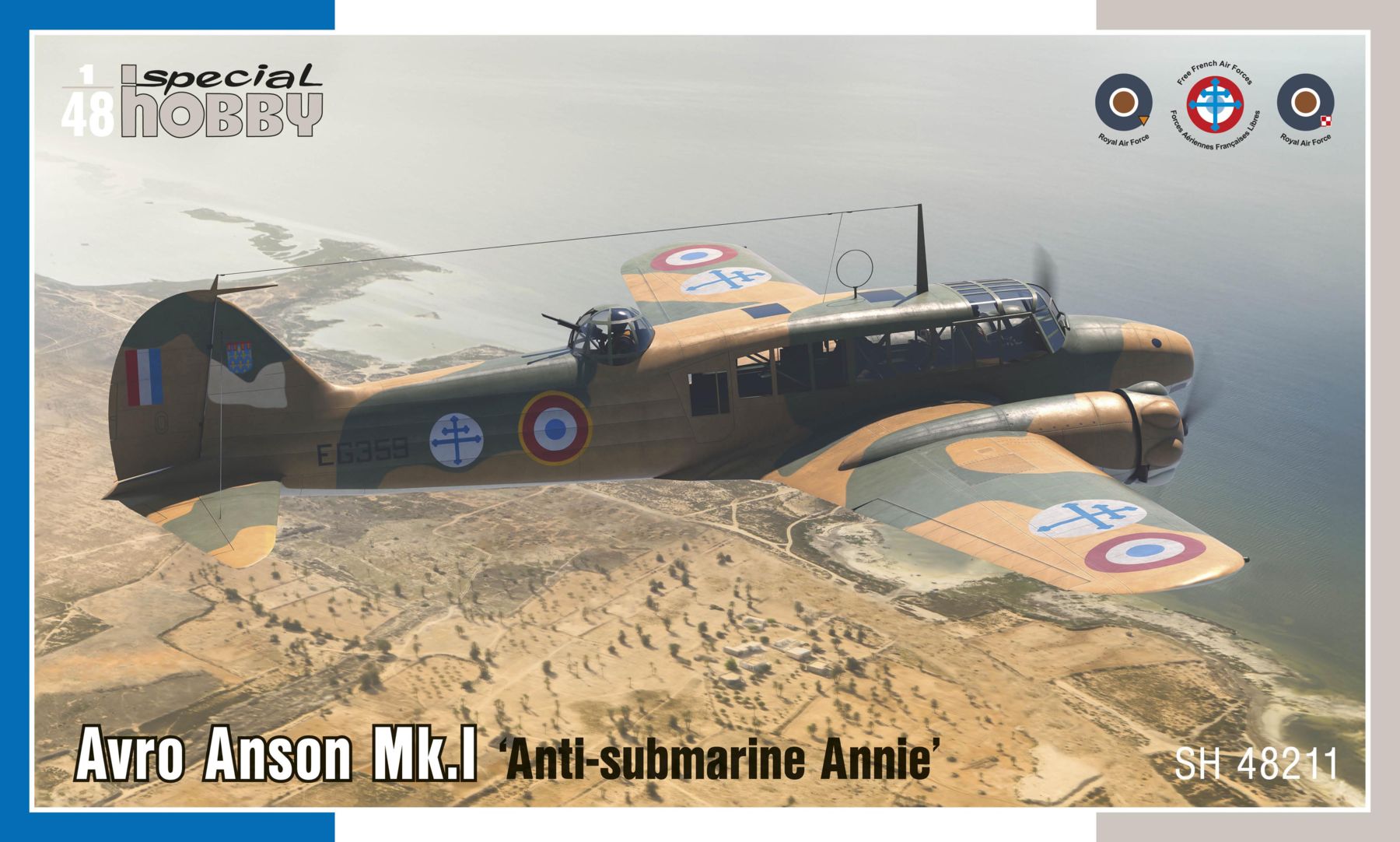 Сборная модель 1/48 Avro Anson Mk.I 'Anti-submarine Annie' (Special Hobby)