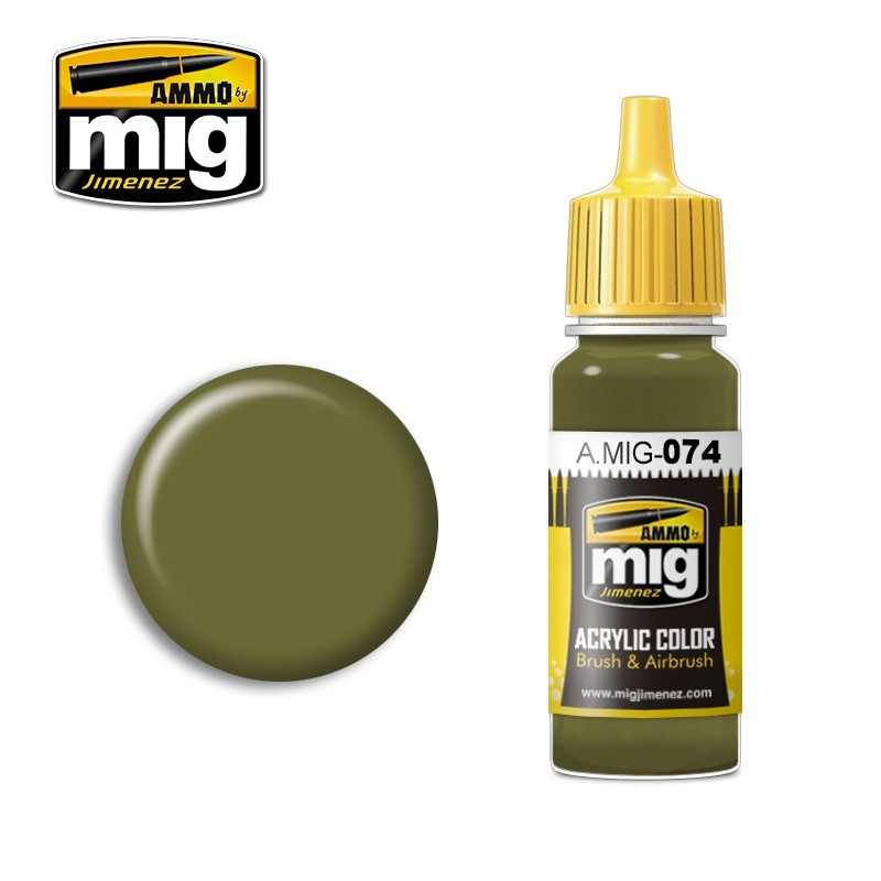 Краска акриловая Зеленый мох (GREEN MOSS) (Ammo Mig) (17ml)