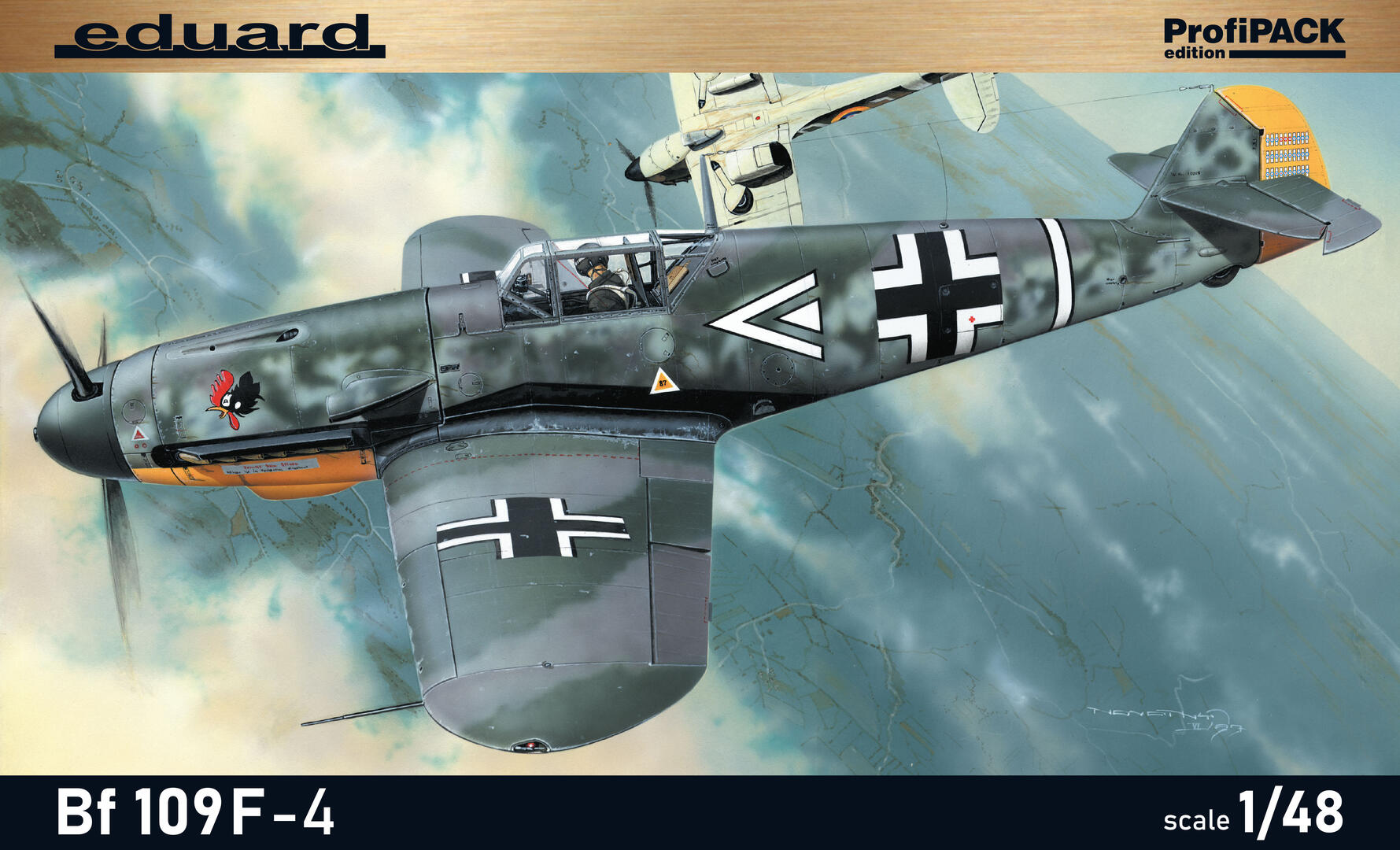 Сборная модель 1/48 Messerschmitt Bf-109F-4 ProfiPACK edition (Eduard kits)