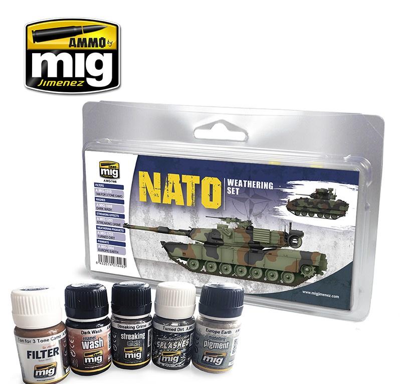 Набор для создания эффектов NATO Weathering Set (Ammo Mig)