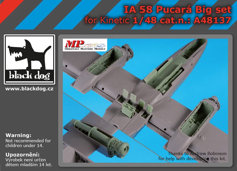 Дополнения из смолы 1/48 F.M.A. IA-58A Pucara BIG set (designed to be used with Kinetic Model kits)