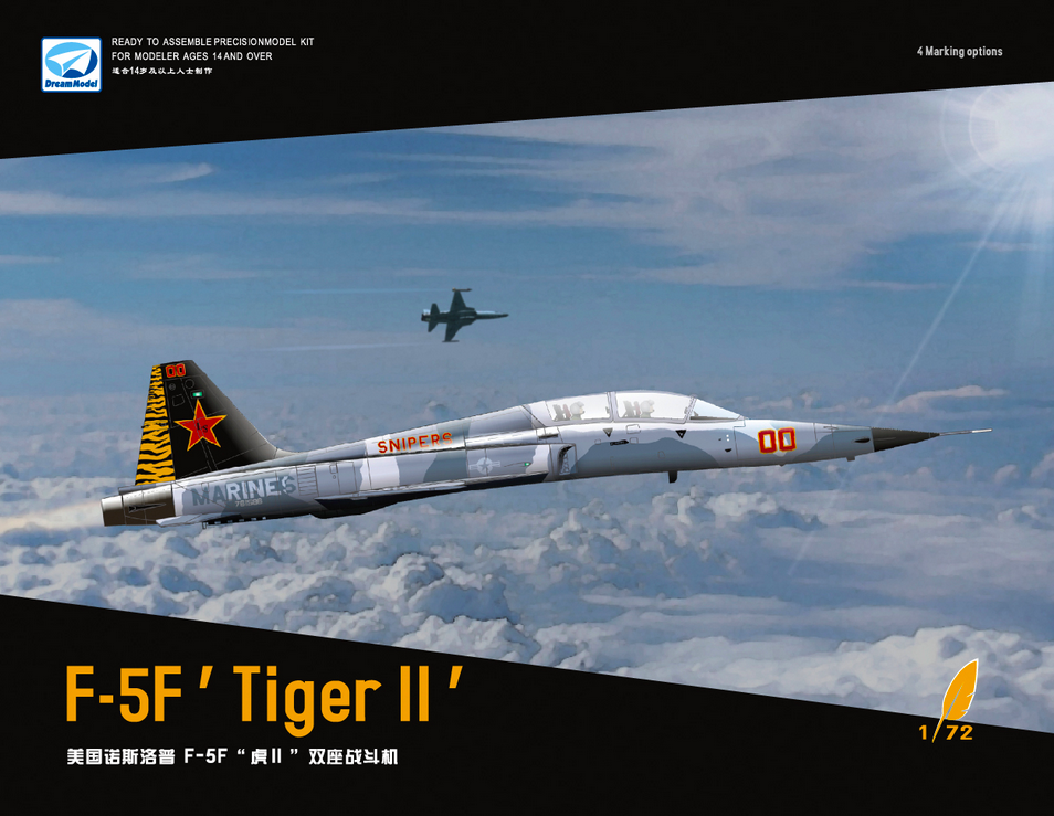 Сборная модель 1/72 F-5F'Tiger II' (Dream Model)
