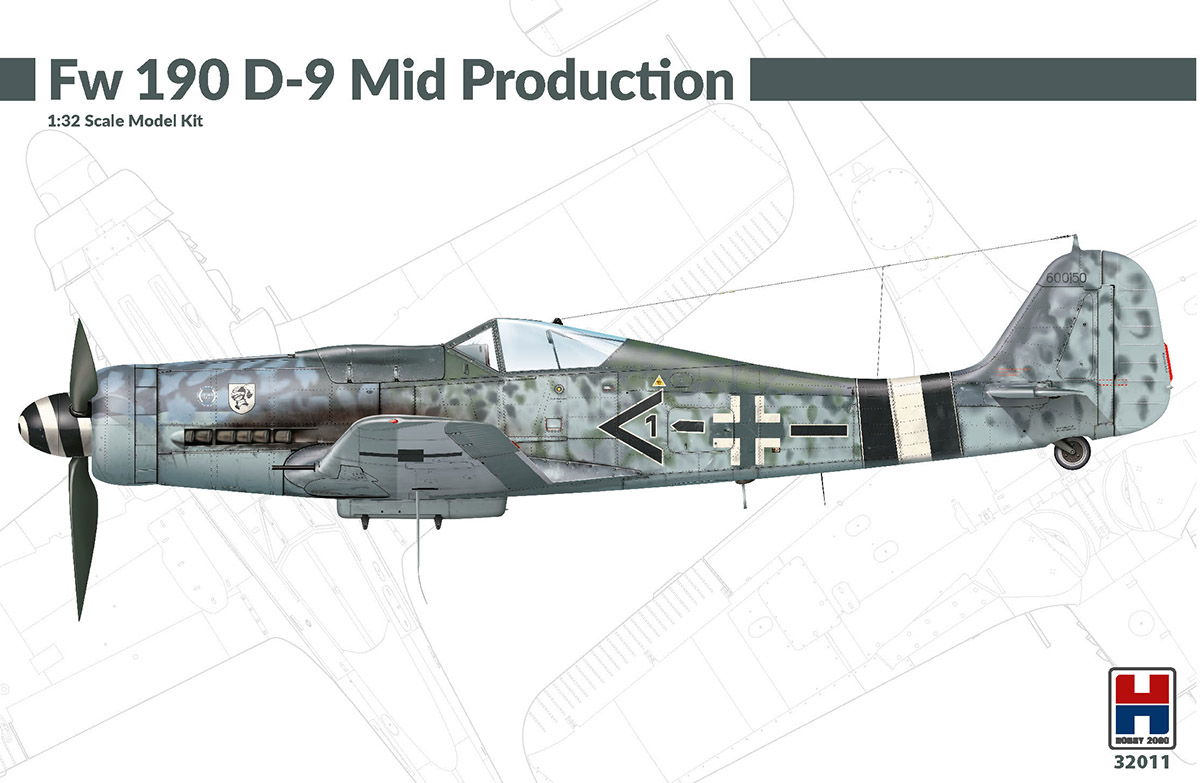 Сборная модель 1/32 Focke-Wulf Fw-190D-9 Mid Production (Hobby 2000)