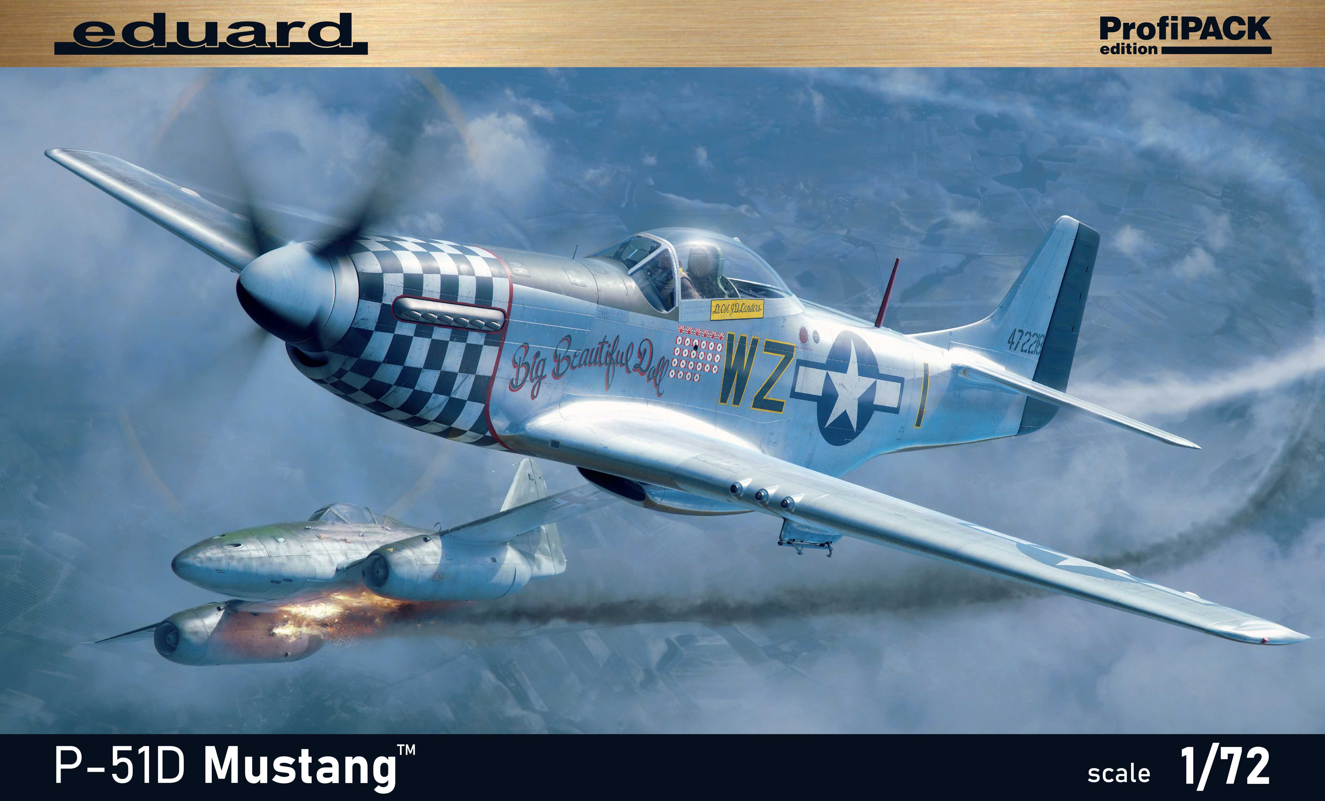 Сборная модель 1/72 North-American P-51D Mustang The ProfiPACK edition (Eduard kits)