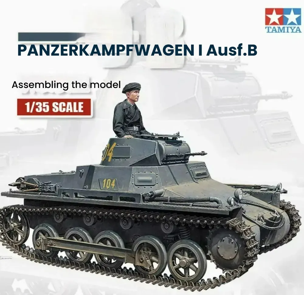 Сборная модель 1/35 Танк Panzerkampfwagen I Ausf.B (Sd.Kfz.101) (Tamiya)