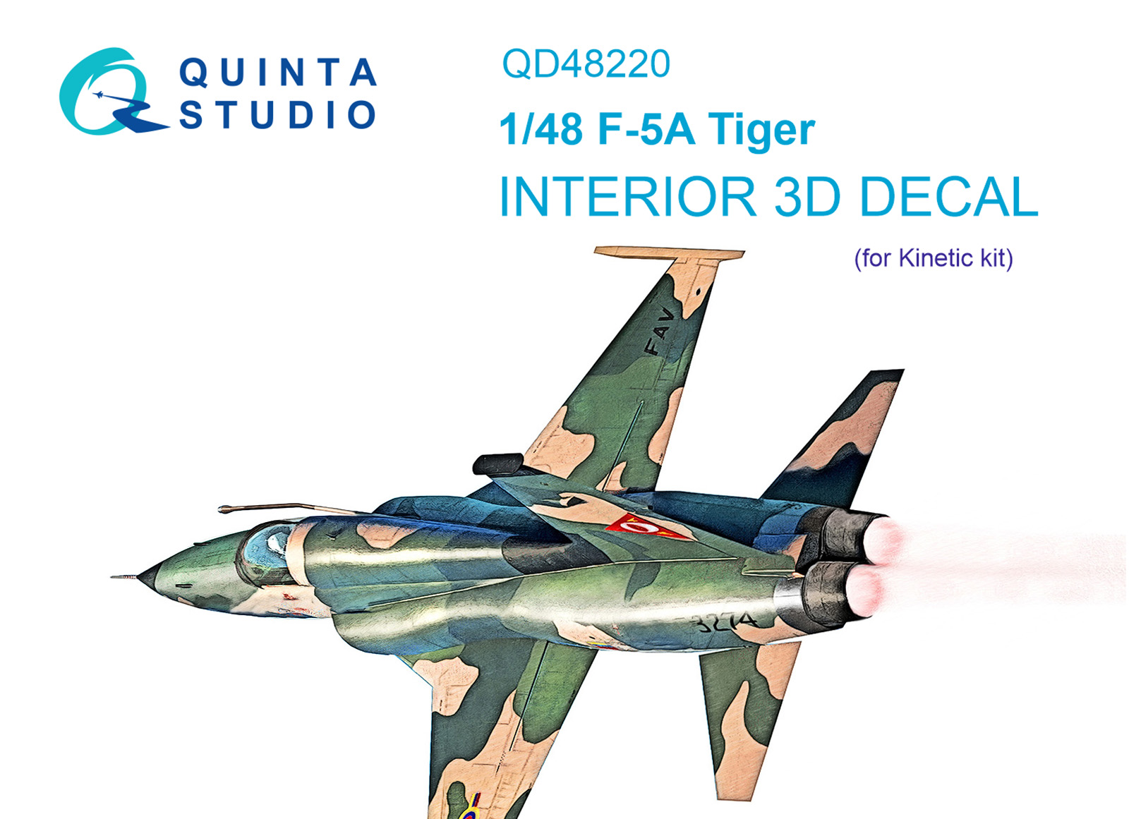 3D Декаль интерьера кабины F-5A (Kinetic)