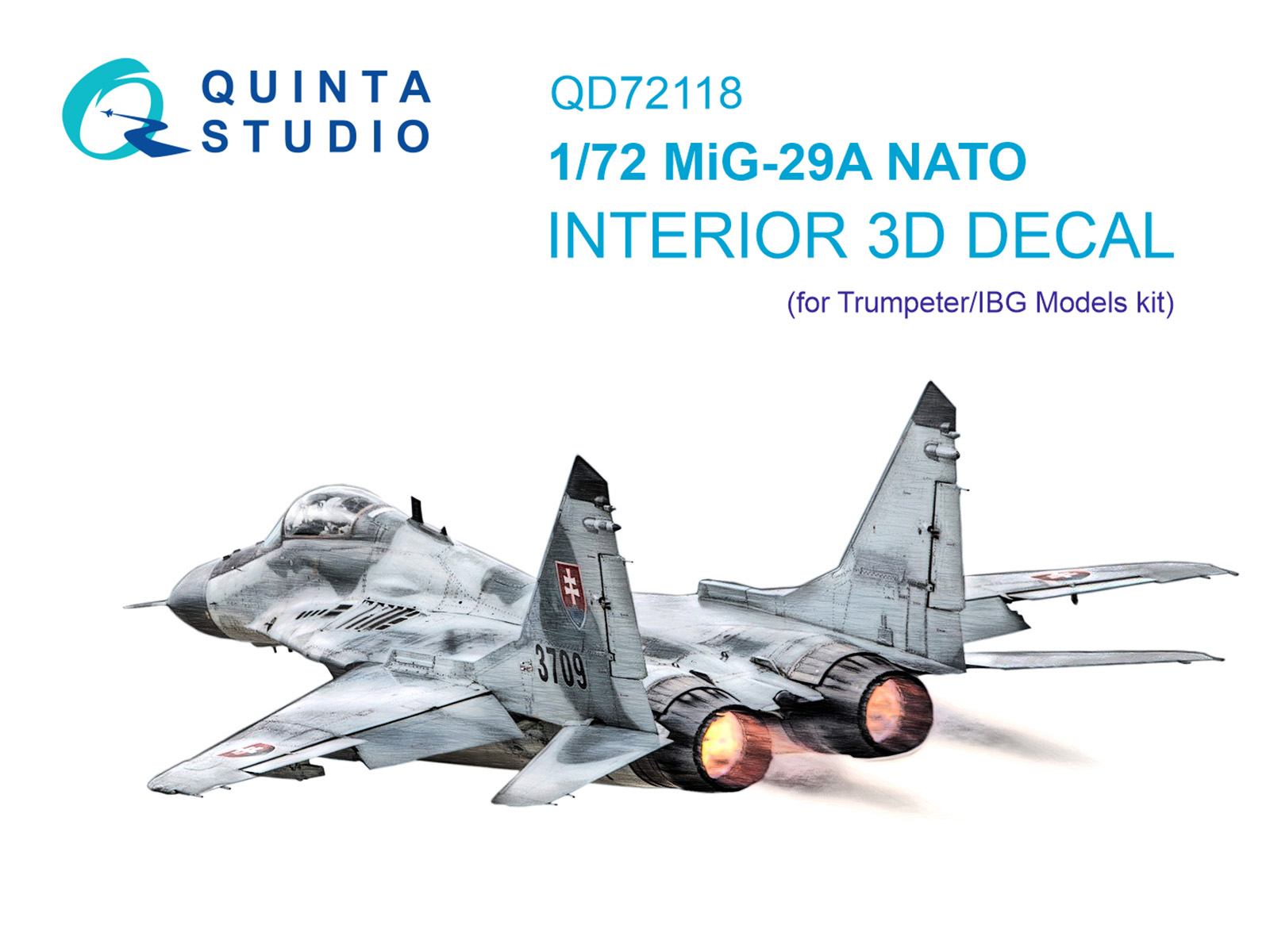 3D Декаль интерьера кабины МиГ-29A (NATO) (Trumpeter/IBG Models)
