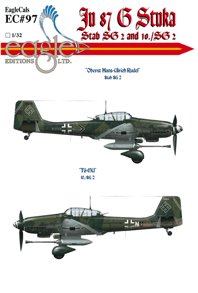 Декаль 1/72 Junkers Ju-87G-2 'Stuka's Part 1 (Eagle Cal)