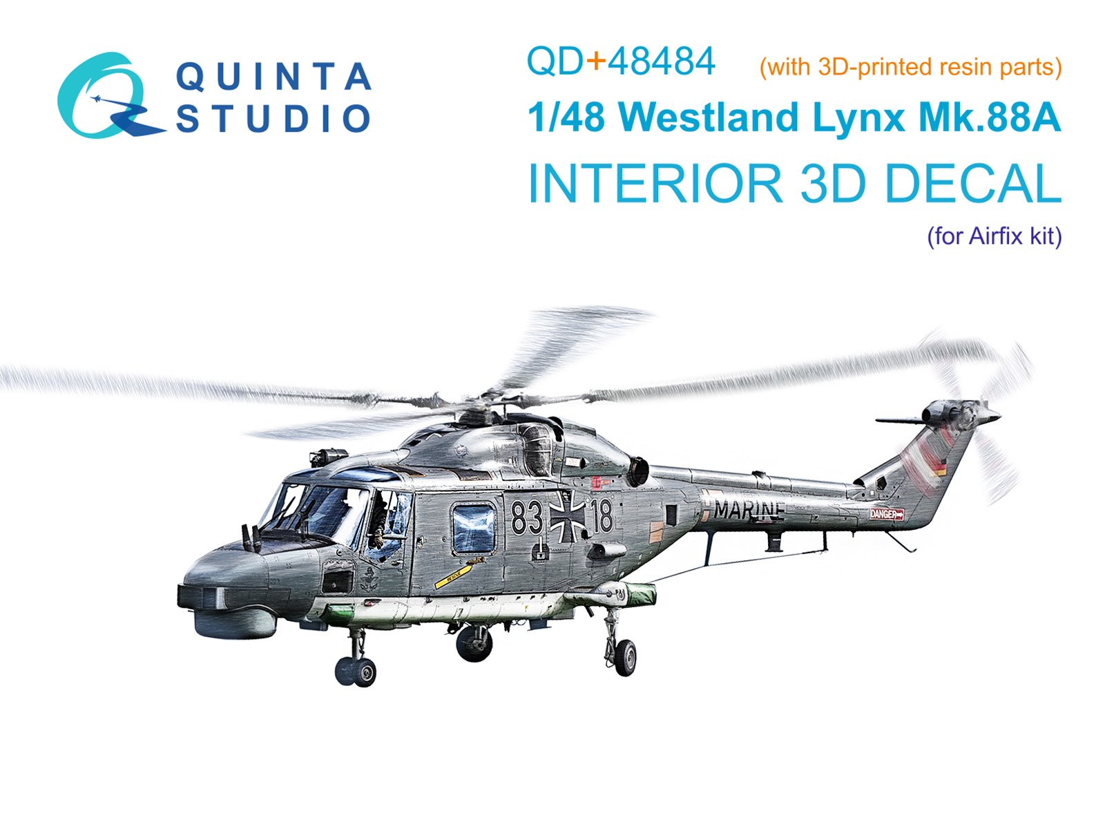3D Декаль интерьера кабины Lynx Mk88A (Airfix) (с 3D-печатными деталями)