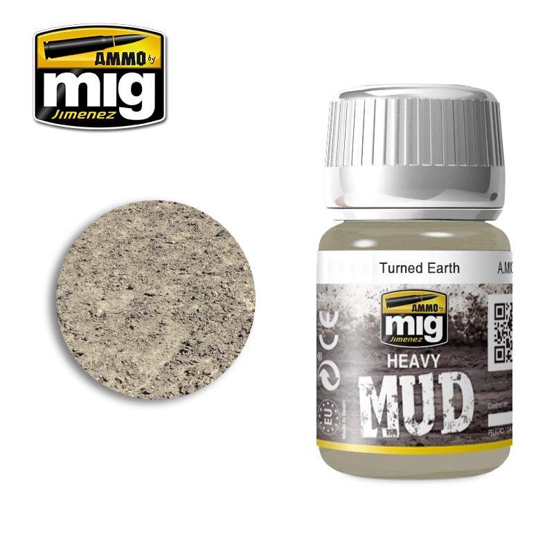 Жидкость для имитации грязевых брызг и потеков HEAVY MUD Turned Earth (35mL) (Ammo Mig)