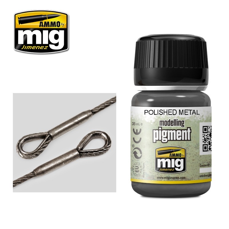 Сухие пигменты PIGMENT Polished Metal(35mL) (Ammo Mig)