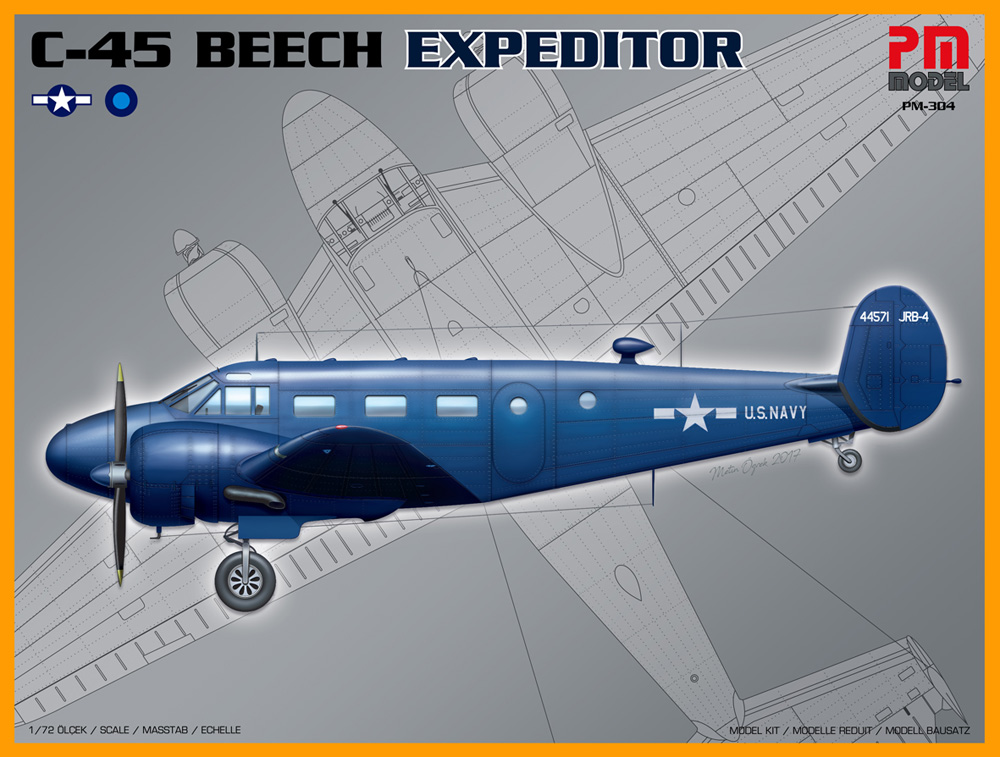 Сборная модель 1/72 Beechcraft C-45 Expeditor (PM Model)