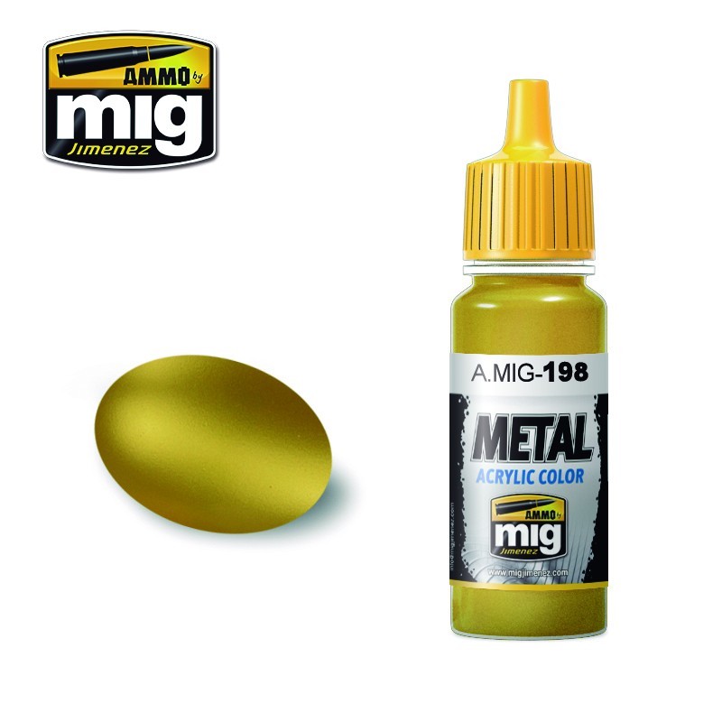 Краска акриловая METALLIC Gold (Ammo Mig) (17ml)